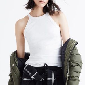 Madewell Timeoff High Neck Tank in White